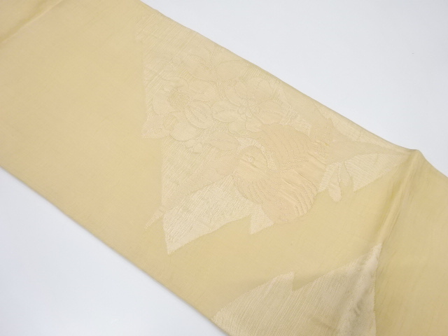 JAPANESE FUKURO OBI / WOVEN FLOWER & BIRD